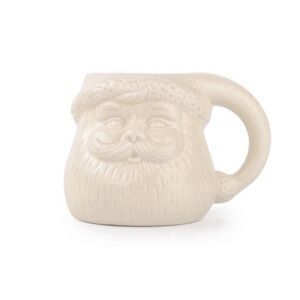 New Target Bullseye Playground 14 oz Cream Santa Face Mug, hot or cold beverages